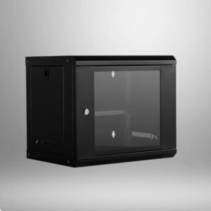 Sliding cabinet with glass door 9u